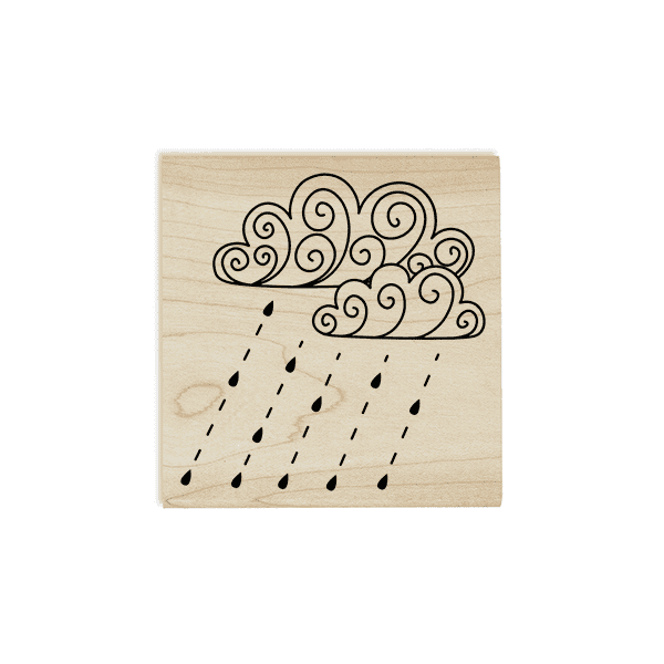 Fall Rain Storm Craft Stamp Body and Design