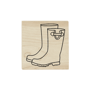 Rain Boots Craft Stamp Body and Design