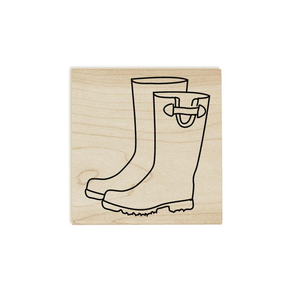 Rain Boots Craft Stamp Body and Design