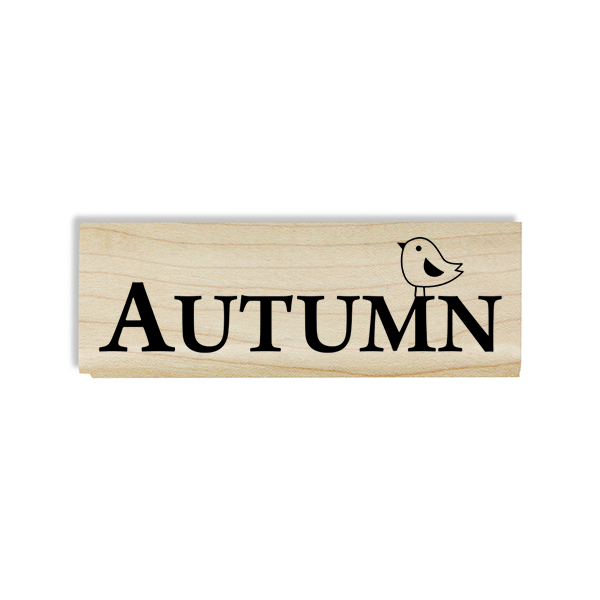 Autumn Birdie Craft Stamp Body and Design