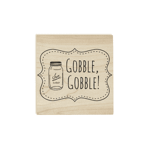 Gobble Gobble! Mason Jar Craft Stamp Body and Design