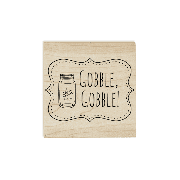 Gobble Gobble! Mason Jar Craft Stamp Body and Design