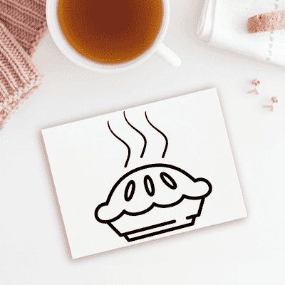Apple Pie Craft Stamp - alternate view