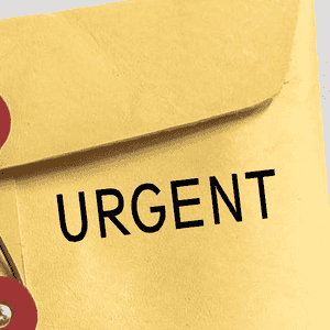 Urgent Stock Stamp