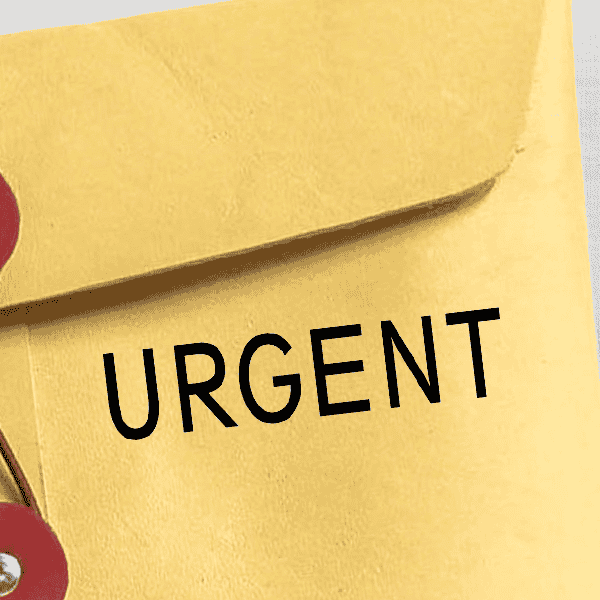 Urgent Stock Stamp