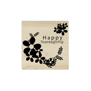 Happy Thanksgiving Daisies Craft Stamp Body and Design