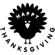 Happy Thanksgiving Turkey Craft Stamp