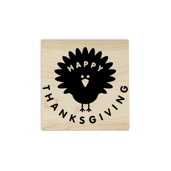 Happy Thanksgiving Turkey Craft Stamp Body and Design
