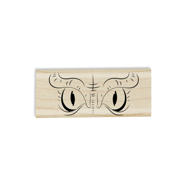 Evil Owl Eyes Craft Stamp Body and Design