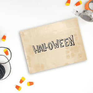 Halloween Hollow Craft Stamp Imprint Example
