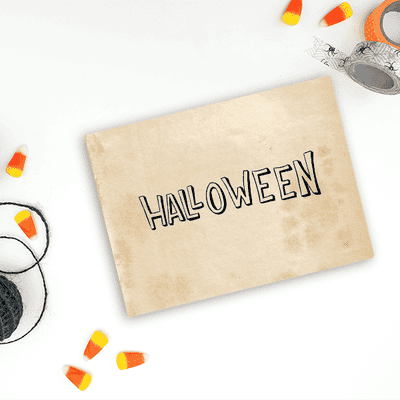 Halloween Hollow Craft Stamp - alternate view