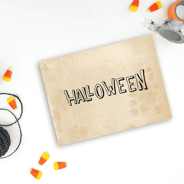 Halloween Hollow Craft Stamp Imprint Example