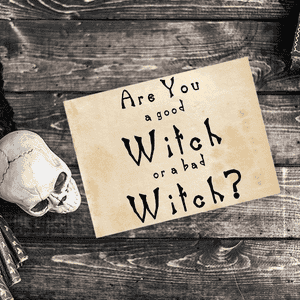 Are You a Good Witch or a bad Witch? Craft Stamp Imprint Example
