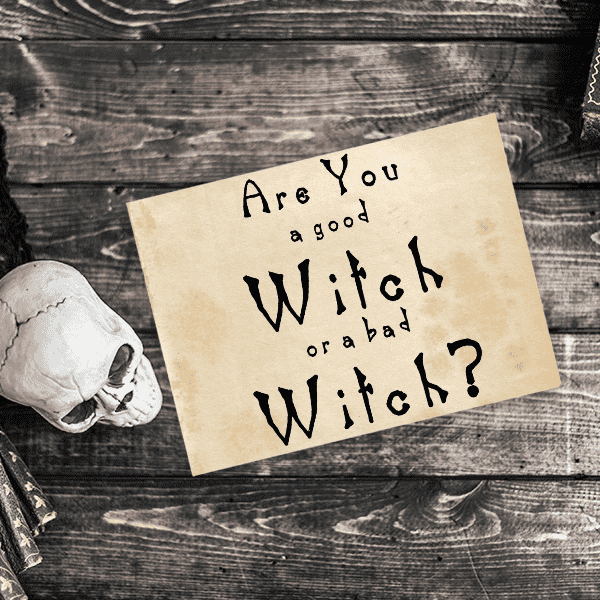 Are You a Good Witch or a bad Witch? Craft Stamp Imprint Example