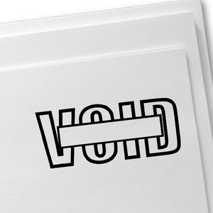 VOID Outline Stock Stamp
