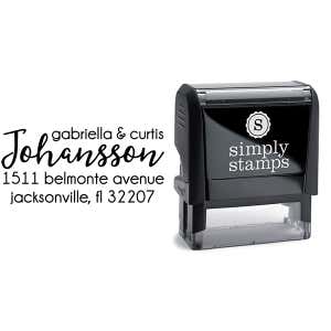 Johansson Script Address Stamp Body and Design