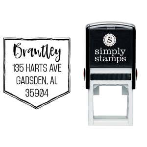 Brantley Banner Address Stamp Body and Design