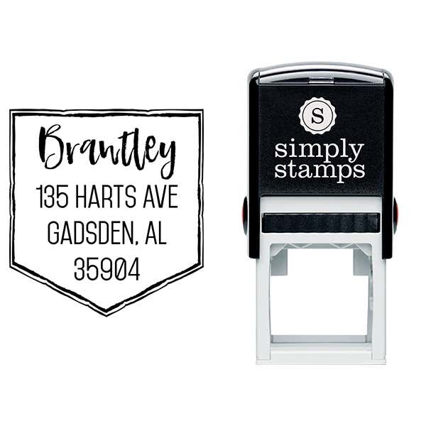 Brantley Banner Address Stamp Body and Design