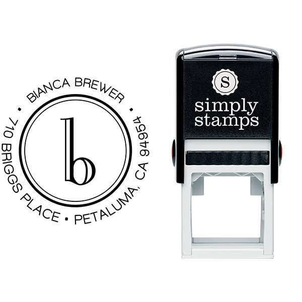 Brewer Minimalist Address Stamp Body and Design