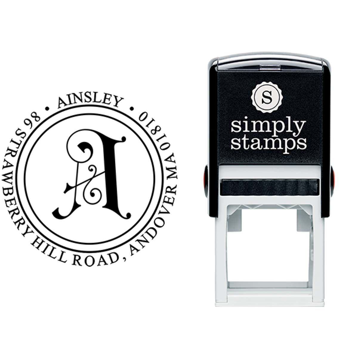 Ainsley Embellished Address Stamp Body and Design