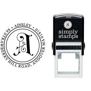 Ainsley Embellished Address Stamp Body and Design