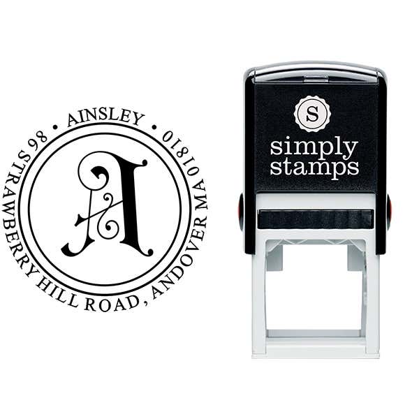 Ainsley Embellished Address Stamp Body and Design