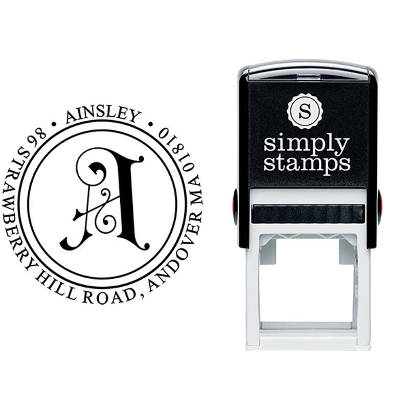 Ainsley Embellished Address Stamp Body and Design