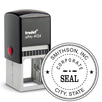 Corporate Seal Stamp - alternate view