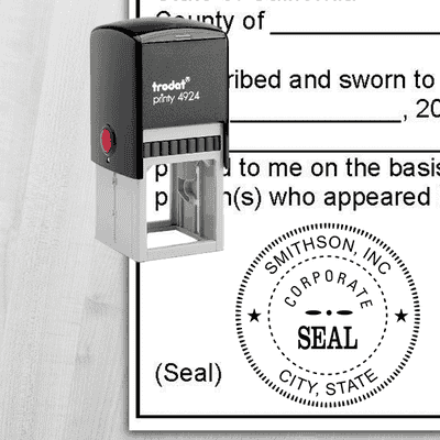 Corporate Seal Stamp - alternate view