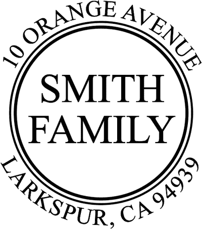 Round Double Outlined Stamper