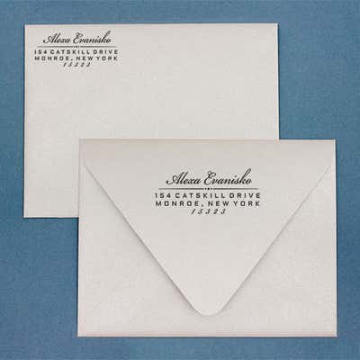 Alexa Return Address Stamp - alternate view