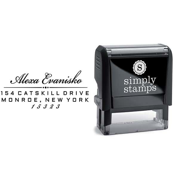 Alexa Return Address Stamp Body and Design