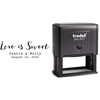 Love is Sweet Wedding Couple Rubber Stamp Body and Design