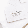 Love is Sweet Wedding Couple Rubber Stamp Imprint Example