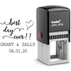 Best Day Ever Wedding Rubber Stamp Body and Design