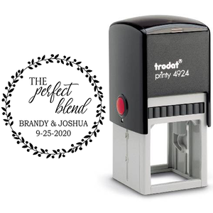The Perfect Blend Wedding Date Stamp Body and Design