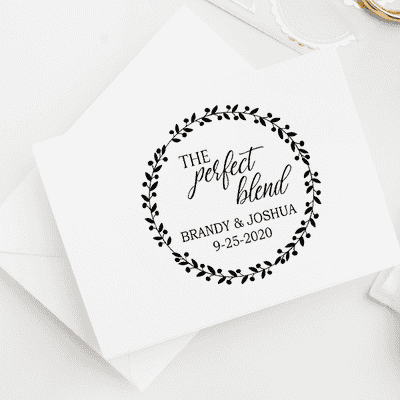 The Perfect Blend Wedding Date Stamp - alternate view