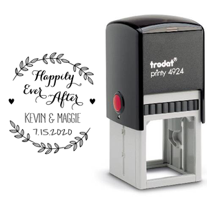 Happily Ever After Wedding Stamp Body and Design