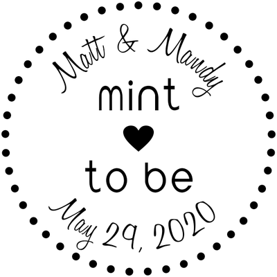 Mint to Be Wedding Stamp