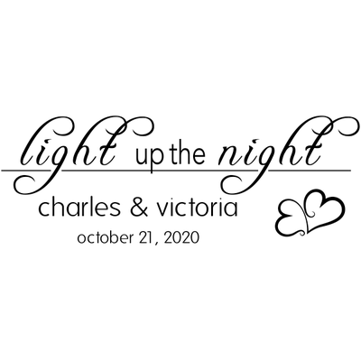 Light up the Night Wedding Stamp