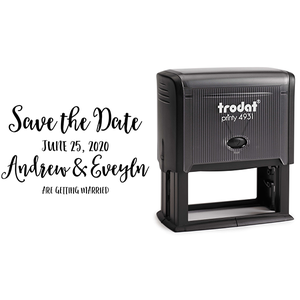 Save the Date Announcement Rubber Stamp Body and Design