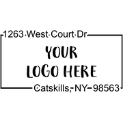 Self-Inking Logo Address Stamp