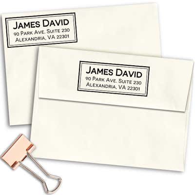 Alexandria Classic Address Stamp - alternate view