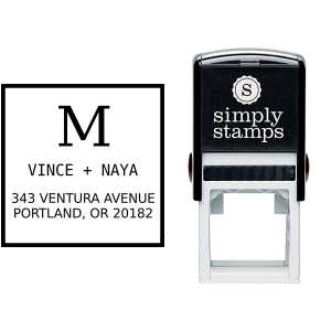 Vince Contrast Address Stamp Body and Design