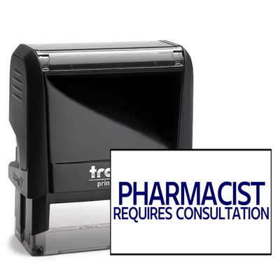 Pharmacist Requires Consultation Rubber Stamp