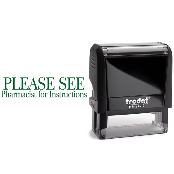 Please See Pharmacist Rubber Stamp Body and Design