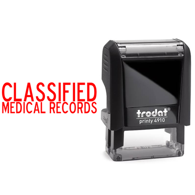 Classified Medical Records Stamp - alternate view