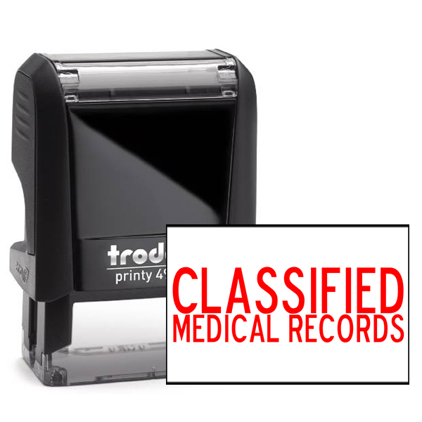Classified Medical Records Stamp
