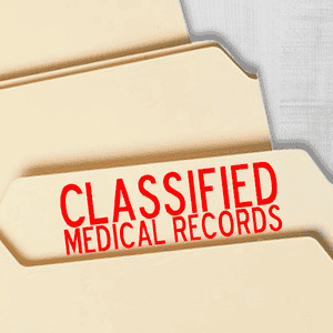 Classified Medical Records Imprint Example