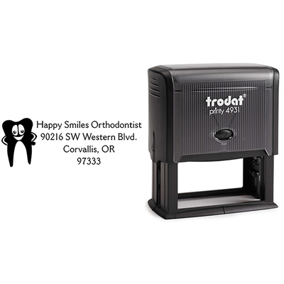 Dental Tooth Return Address Stamp - alternate view